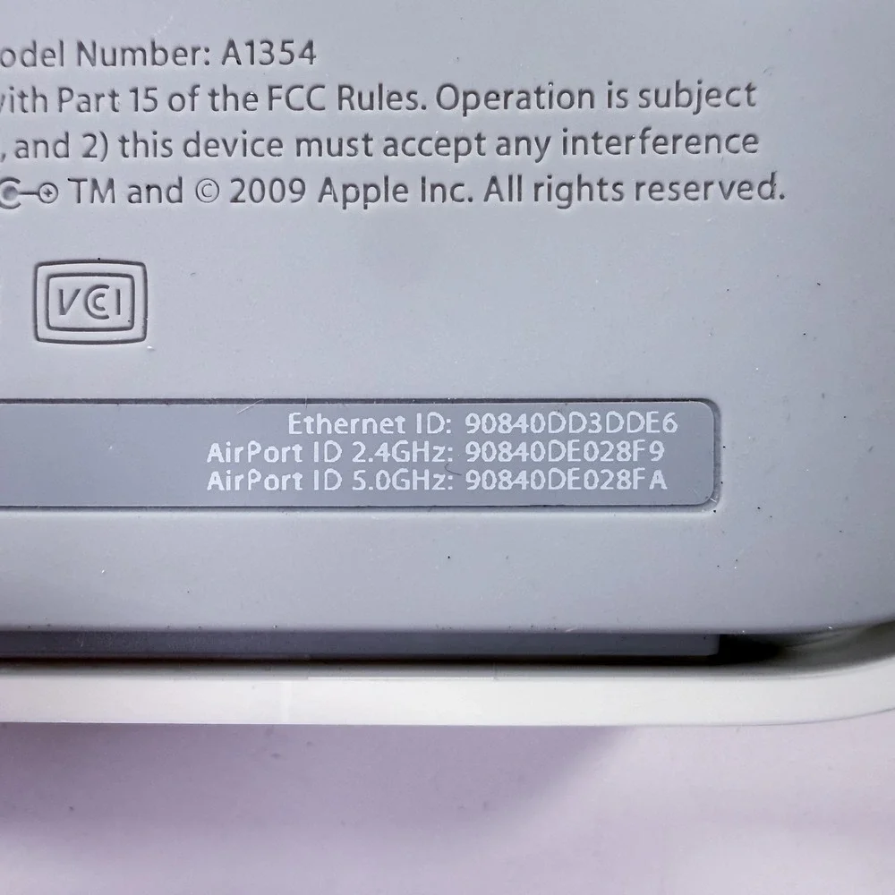 Apple AirPort Extreme‎ Base Station A1354 2nd Generation Wi-Fi Router